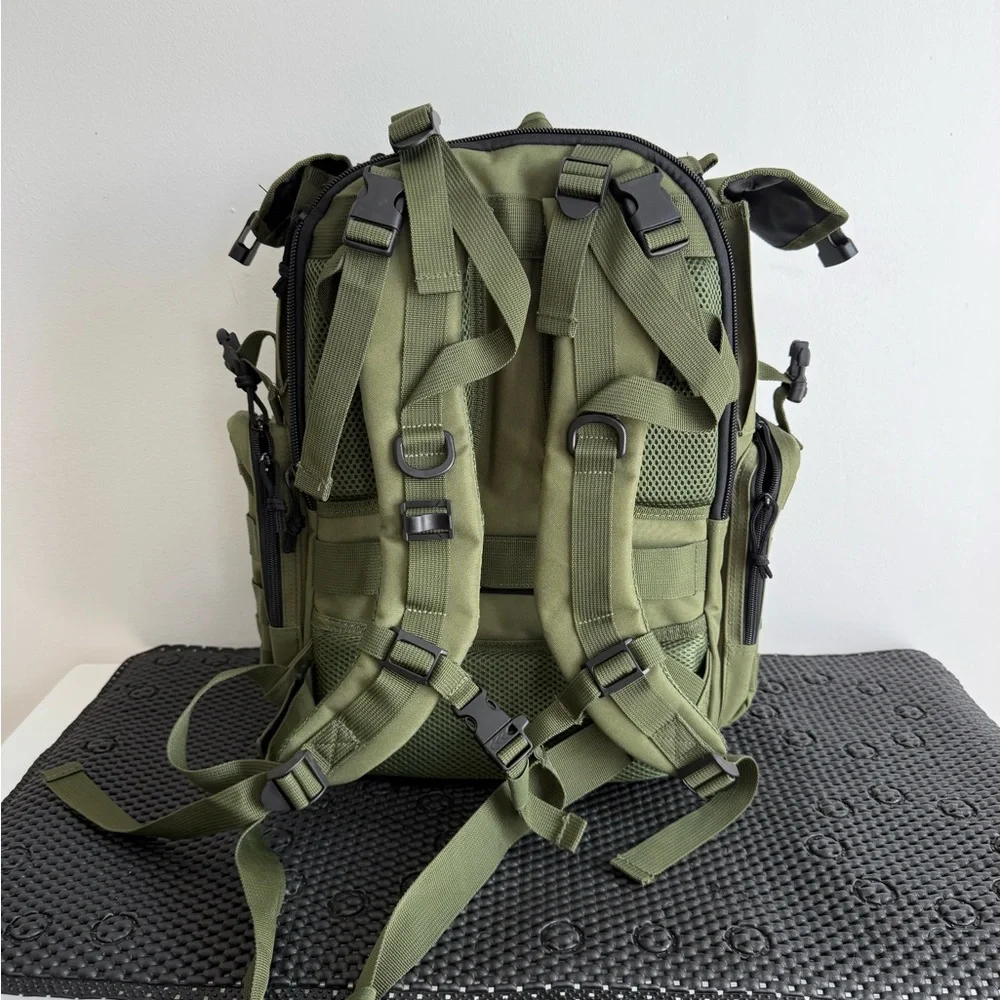 Sager Creek Sage Olive‎ Green Tactical Backpack diaper bag